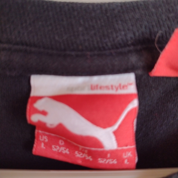 Men's Puma Logo Shirt Size Large L - Picture 3 of 3
